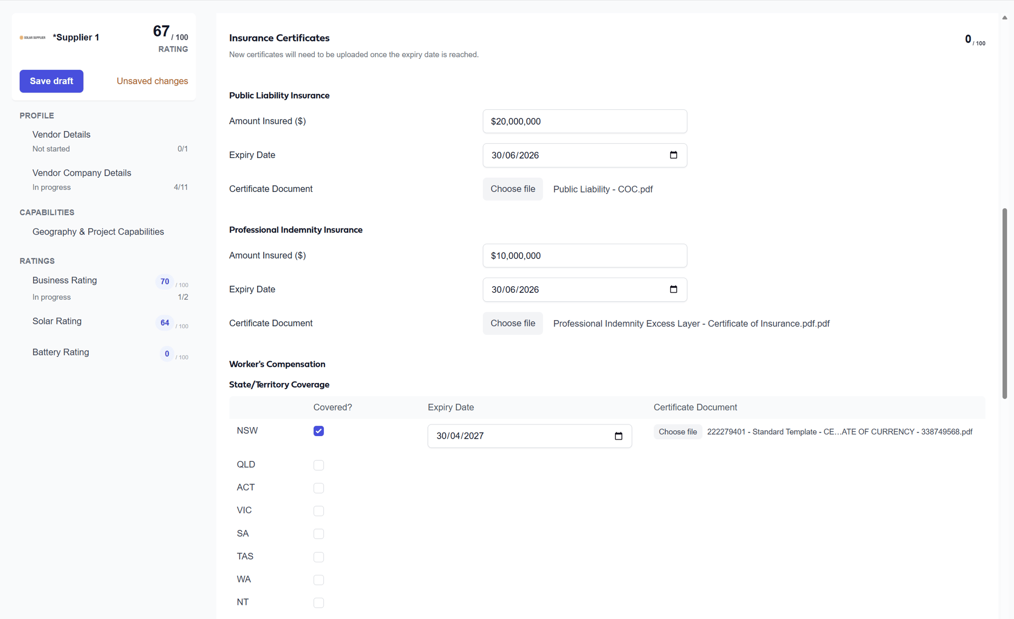 Procure - Equipment & Vendor Ratings Procure - Equipment & Vendor Ratings